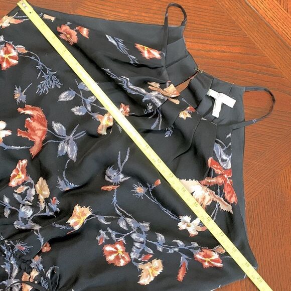 JOIE Makana Floral Dress halter dress elastic waist pleated neckline lined Small - Picture 6 of 11